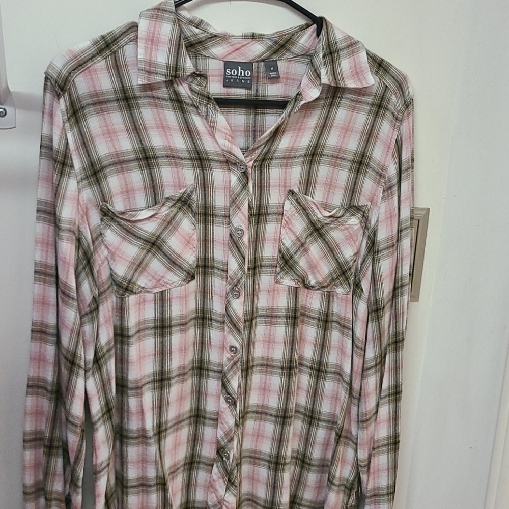 Woman's plaid shirt